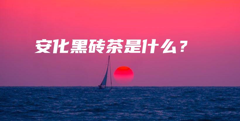 安化黑磚茶是什么？插圖