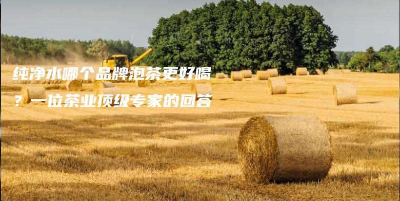 純凈水哪個(gè)品牌泡茶更好喝？一位茶業(yè)頂級專家的回答插圖