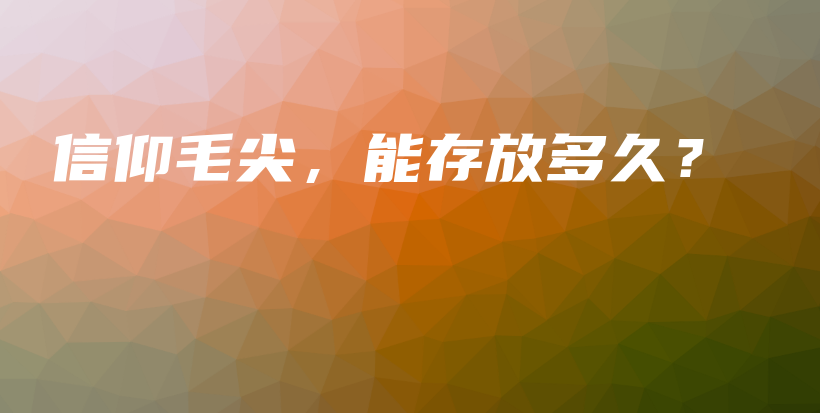 信仰毛尖，能存放多久？插圖