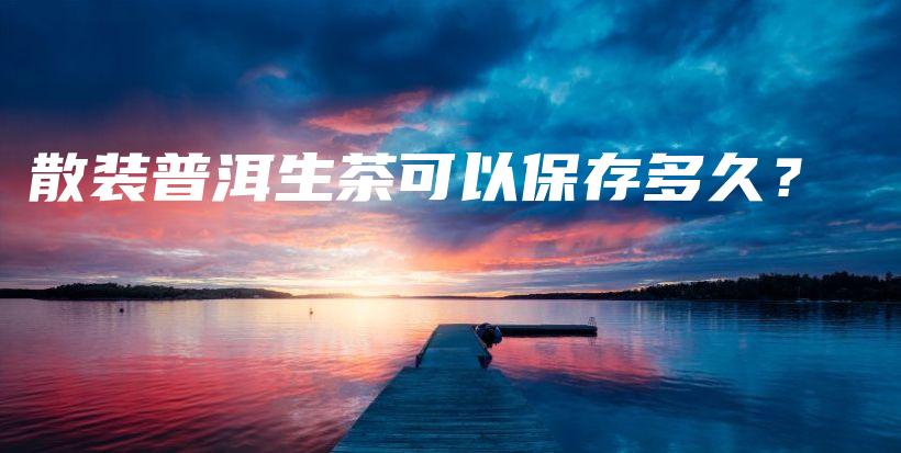 散裝普洱生茶可以保存多久？插圖