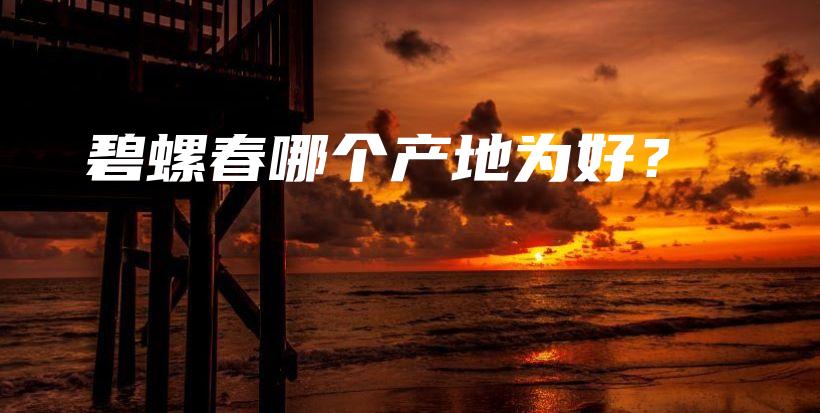 碧螺春哪個產(chǎn)地為好？插圖