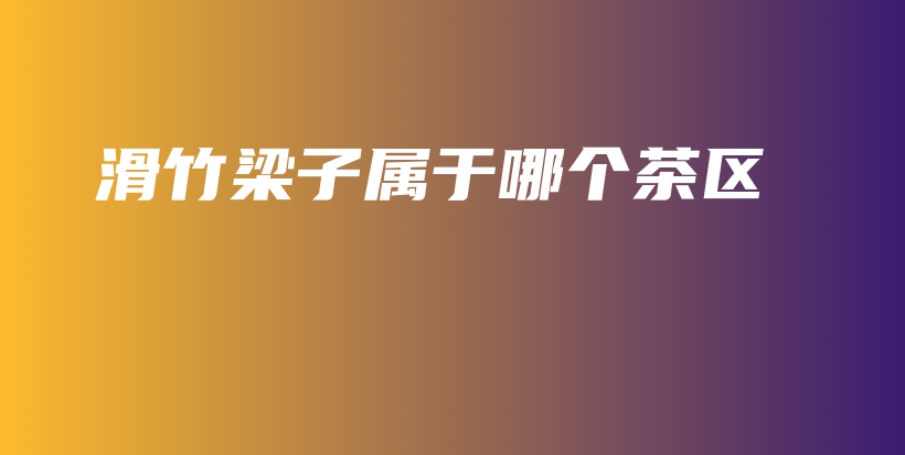滑竹梁子屬于哪個茶區(qū)插圖