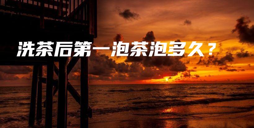 洗茶后第一泡茶泡多久？插圖