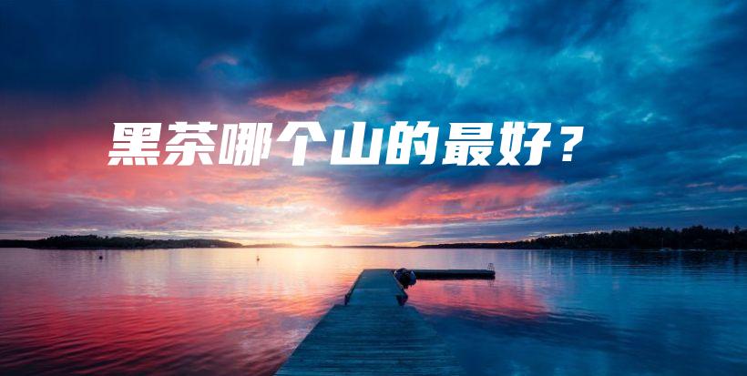 黑茶哪個(gè)山的最好？插圖