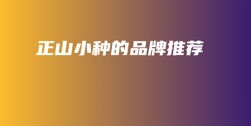 正山小種的品牌推薦插圖