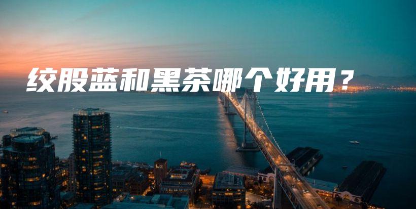 絞股藍(lán)和黑茶哪個(gè)好用？插圖