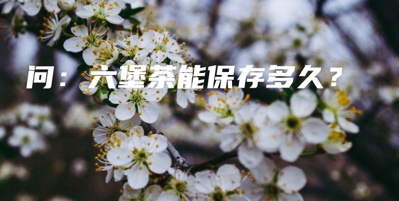 問：六堡茶能保存多久？插圖