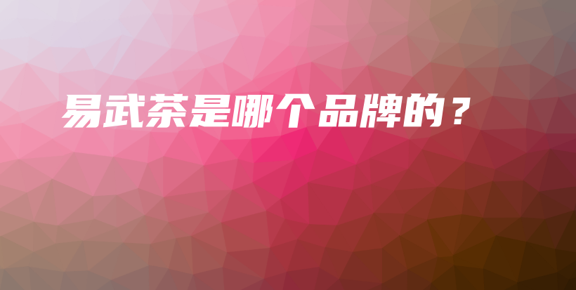 易武茶是哪個(gè)品牌的？插圖