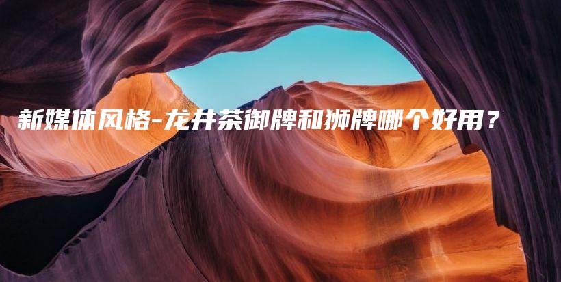 新媒體風(fēng)格-龍井茶御牌和獅牌哪個(gè)好用？插圖