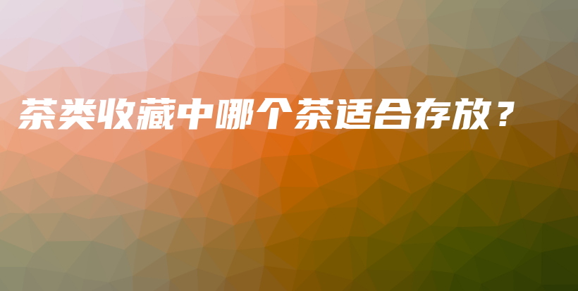 茶類收藏中哪個(gè)茶適合存放？插圖