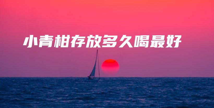 小青柑存放多久喝最好插圖