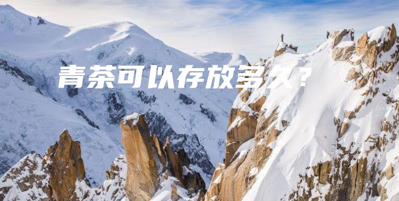 青茶可以存放多久？插圖