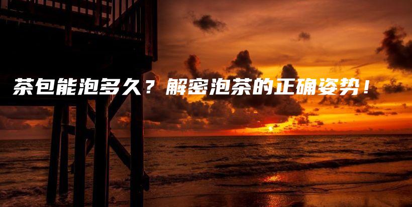 茶包能泡多久？解密泡茶的正確姿勢(shì)！插圖