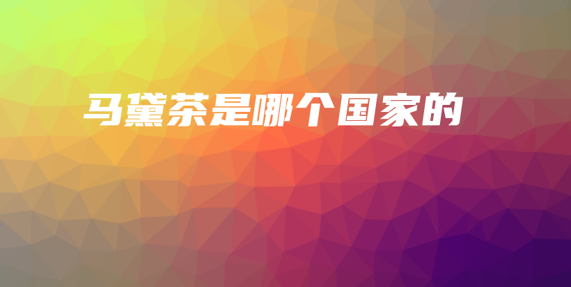馬黛茶是哪個國家的插圖