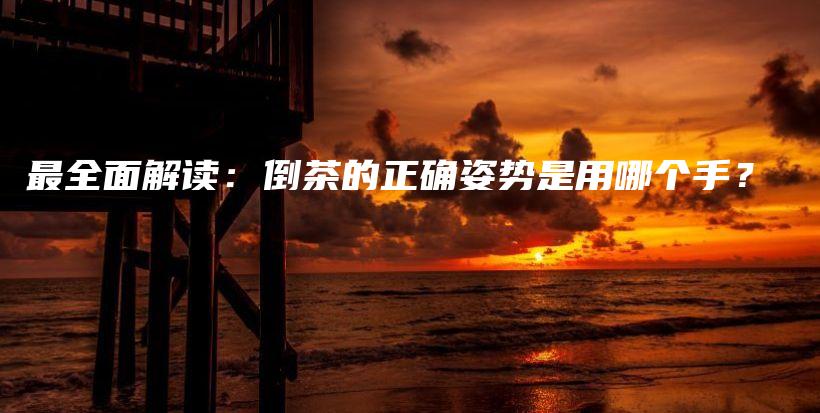 最全面解讀：倒茶的正確姿勢是用哪個手？插圖