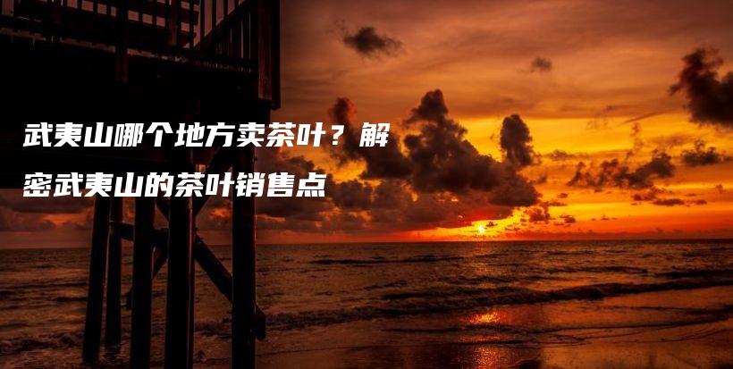 武夷山哪個(gè)地方賣茶葉？解密武夷山的茶葉銷售點(diǎn)插圖