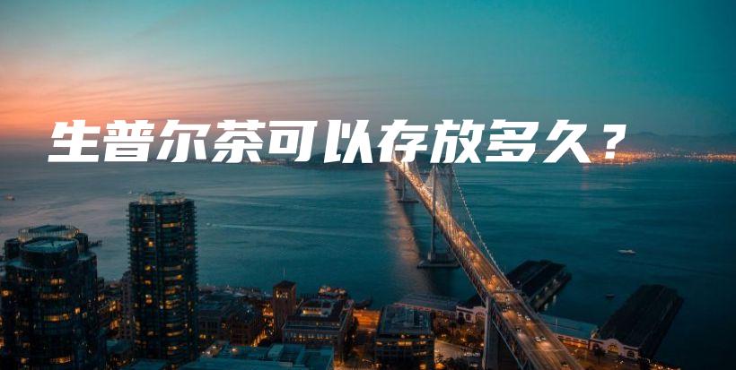 生普爾茶可以存放多久？插圖