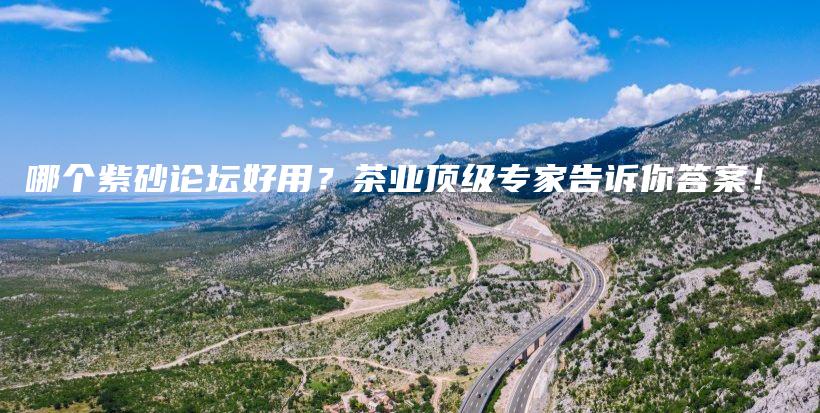 哪個紫砂論壇好用？茶業(yè)頂級專家告訴你答案！插圖