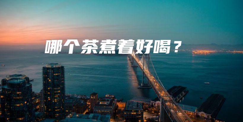 哪個茶煮著好喝？插圖