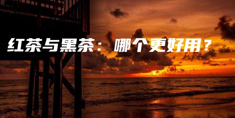 紅茶與黑茶：哪個(gè)更好用？插圖