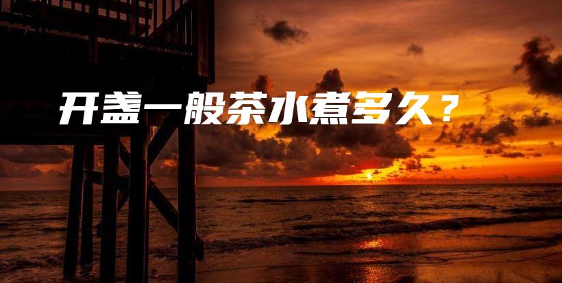 開盞一般茶水煮多久？插圖