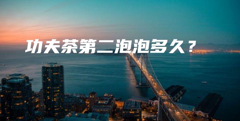 功夫茶第二泡泡多久？插圖