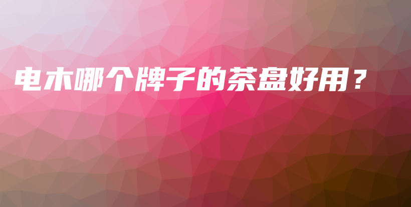 電木哪個(gè)牌子的茶盤(pán)好用？插圖