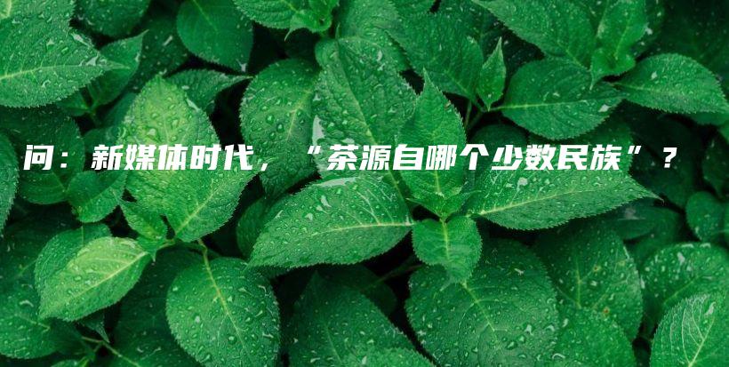 問：新媒體時(shí)代，“茶源自哪個(gè)少數(shù)民族”？插圖