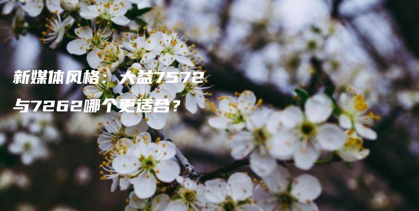 新媒體風格：大益7572與7262哪個更適合？插圖