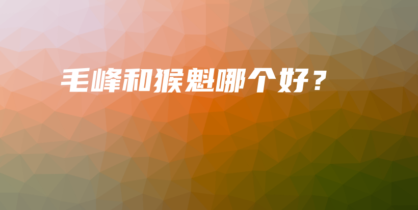 毛峰和猴魁哪個好？插圖