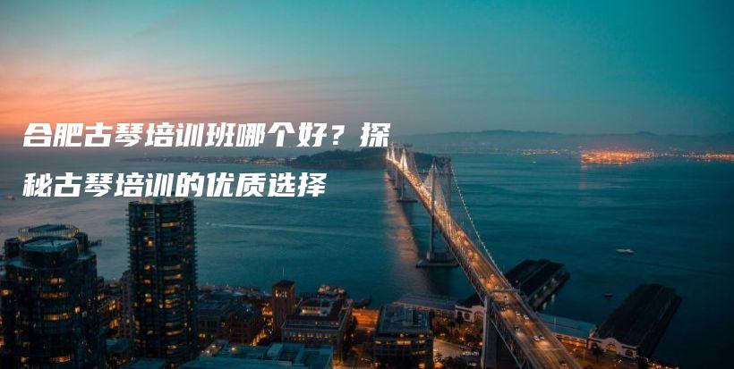 合肥古琴培訓(xùn)班哪個(gè)好？探秘古琴培訓(xùn)的優(yōu)質(zhì)選擇插圖