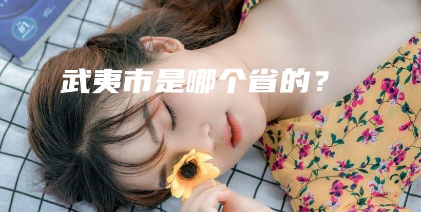 武夷市是哪個省的？插圖