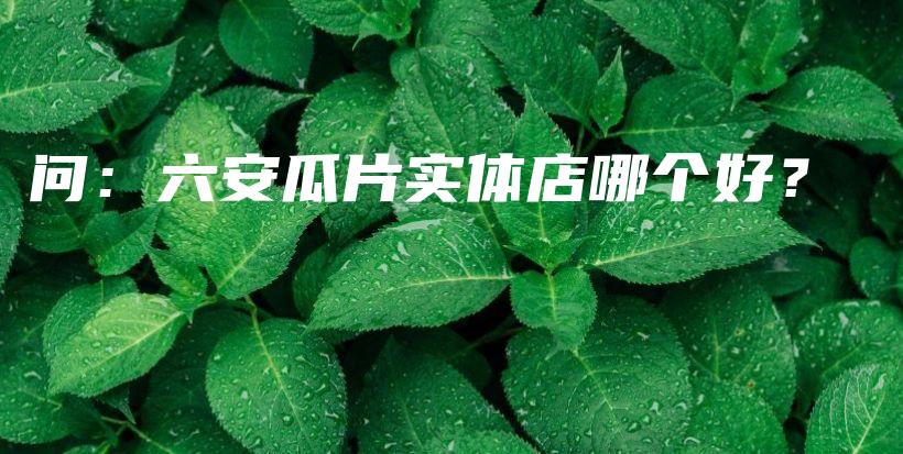 問(wèn)：六安瓜片實(shí)體店哪個(gè)好？插圖