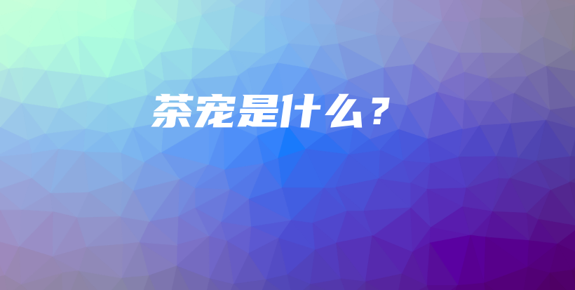 茶寵是什么？插圖