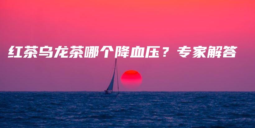 紅茶烏龍茶哪個降血壓？專家解答插圖