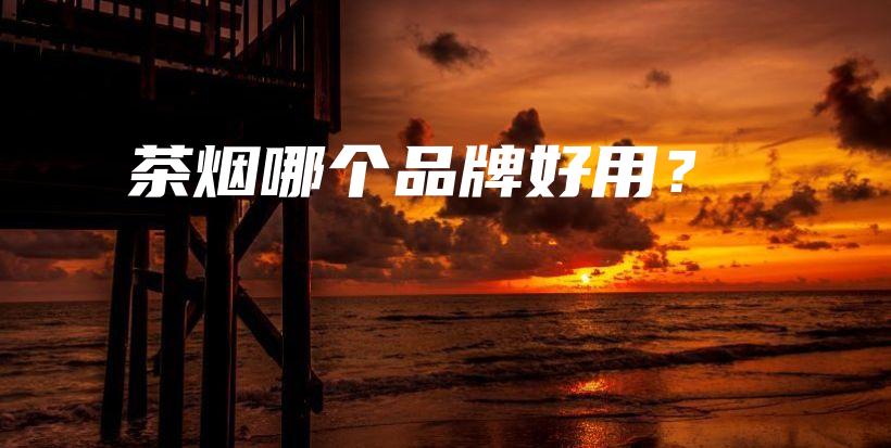 茶煙哪個品牌好用？插圖