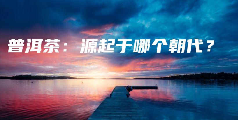 普洱茶：源起于哪個朝代？插圖