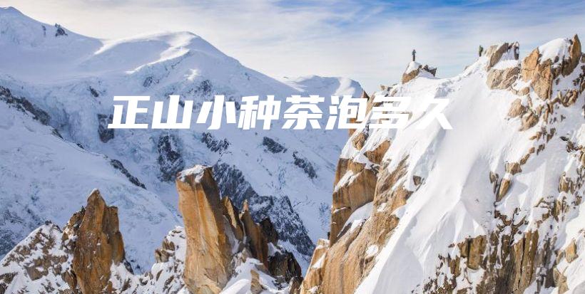 正山小種茶泡多久插圖