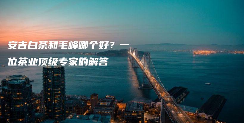 安吉白茶和毛峰哪個(gè)好？一位茶業(yè)頂級(jí)專家的解答插圖