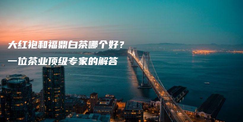 大紅袍和福鼎白茶哪個(gè)好？一位茶業(yè)頂級(jí)專家的解答插圖