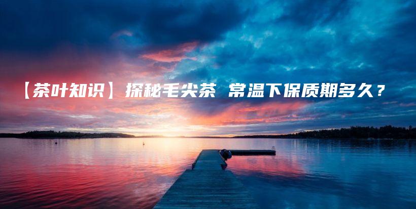 【茶葉知識(shí)】探秘毛尖茶 常溫下保質(zhì)期多久？插圖