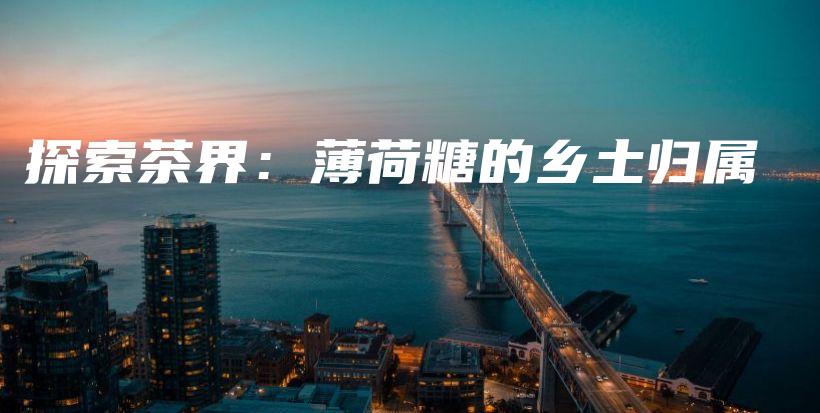 探索茶界：薄荷糖的鄉(xiāng)土歸屬插圖