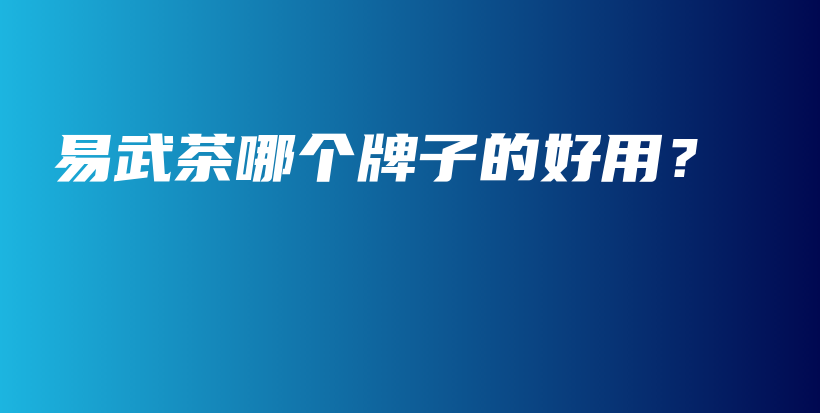 易武茶哪個(gè)牌子的好用？插圖