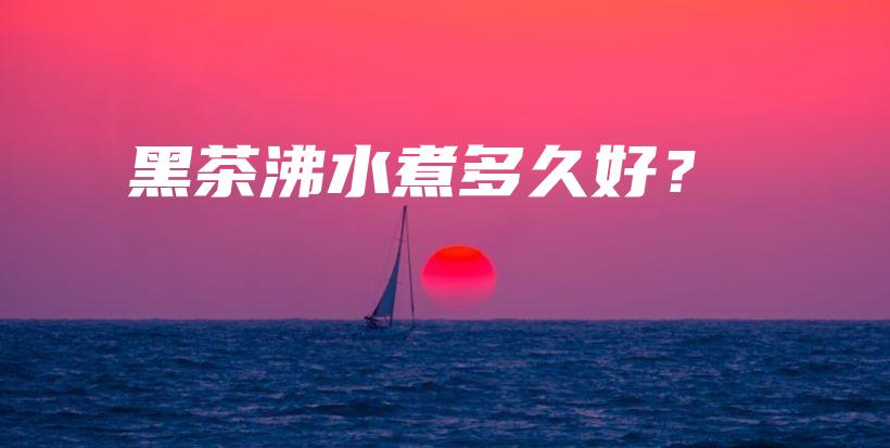 黑茶沸水煮多久好？插圖
