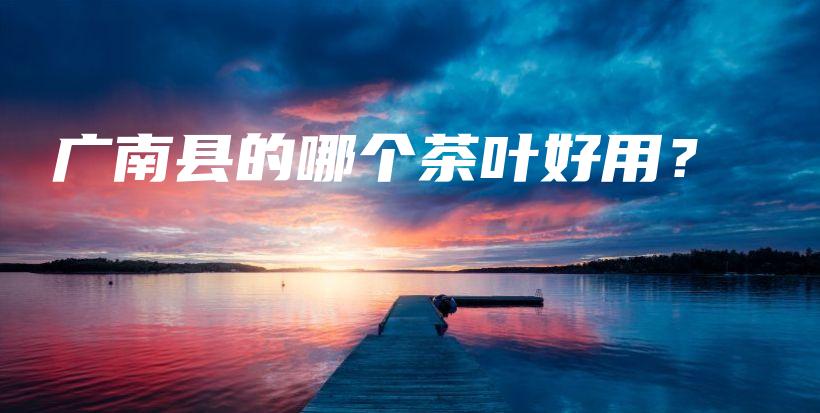 廣南縣的哪個(gè)茶葉好用？插圖