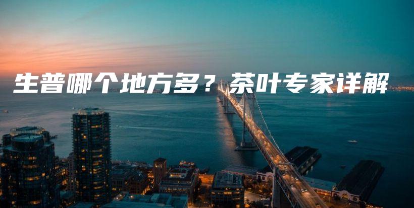 生普哪個地方多？茶葉專家詳解插圖