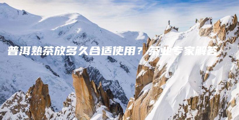 普洱熟茶放多久合適使用？茶業(yè)專家解答插圖