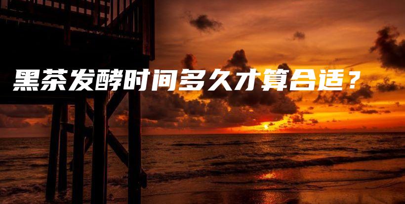 黑茶發(fā)酵時(shí)間多久才算合適？插圖