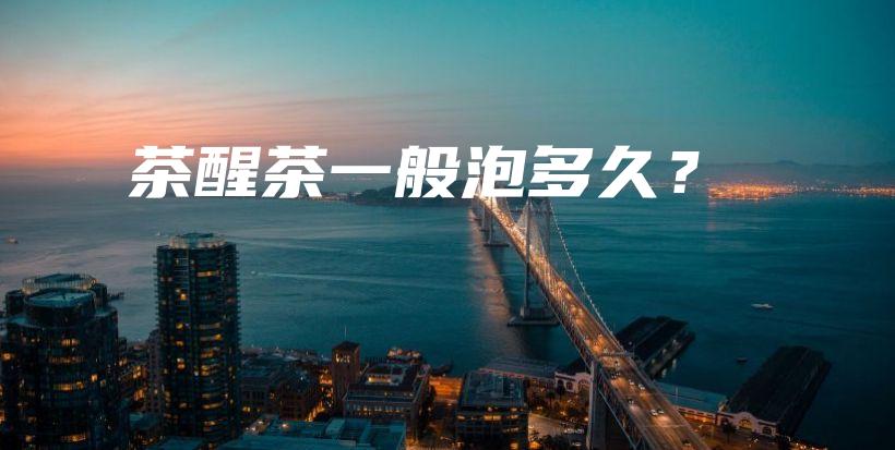 茶醒茶一般泡多久？插圖