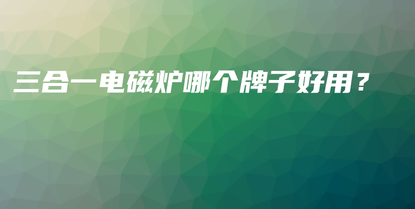 三合一電磁爐哪個(gè)牌子好用？插圖